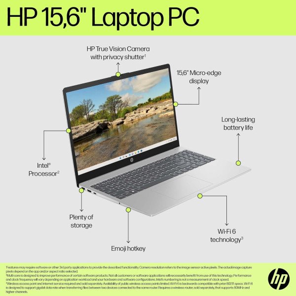 HP Laptop 15-fd0290nia Intel Core i7-1355U 8GB RAM 512GB SSD