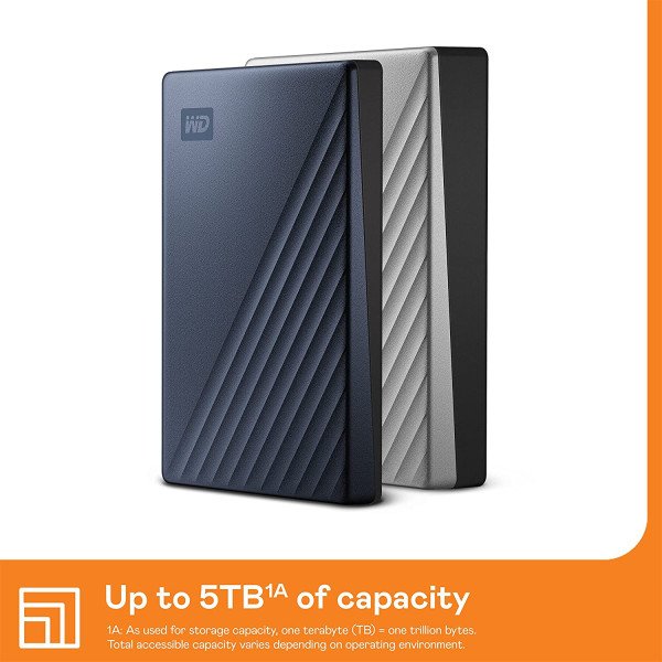 WD My Passport Ultra 4TB Type-C External Hard Drive