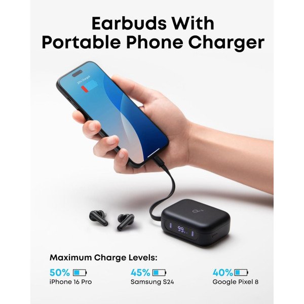 Anker Soundcore P41i Wireless Earbuds with Portable Phone Charger 