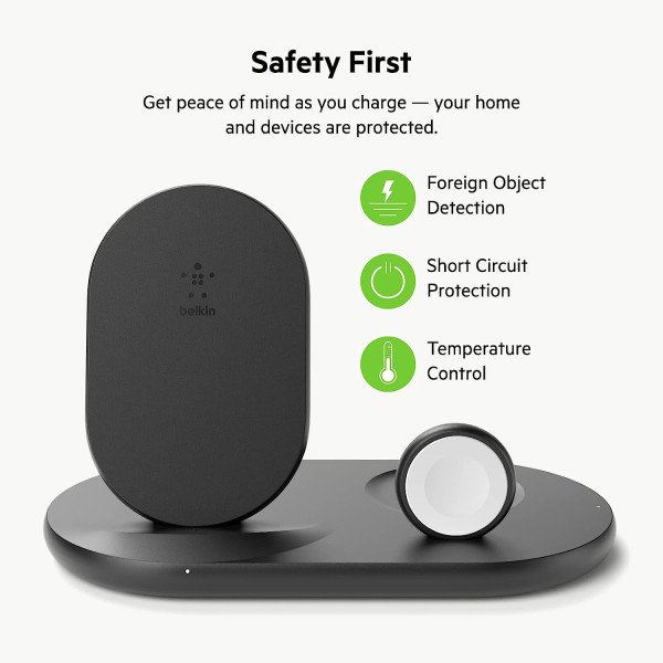 Belkin BoostCharge 3-in-1 Wireless Charger for Apple Devices