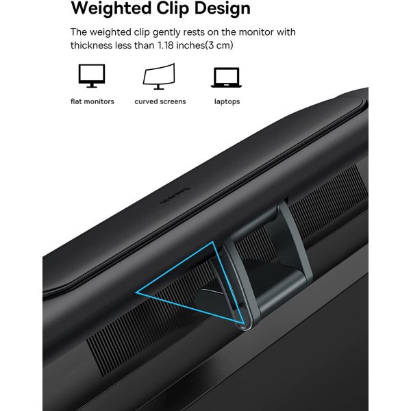 Baseus Refreshing Monitor Clip-On & Stand-Up Desk Fan 