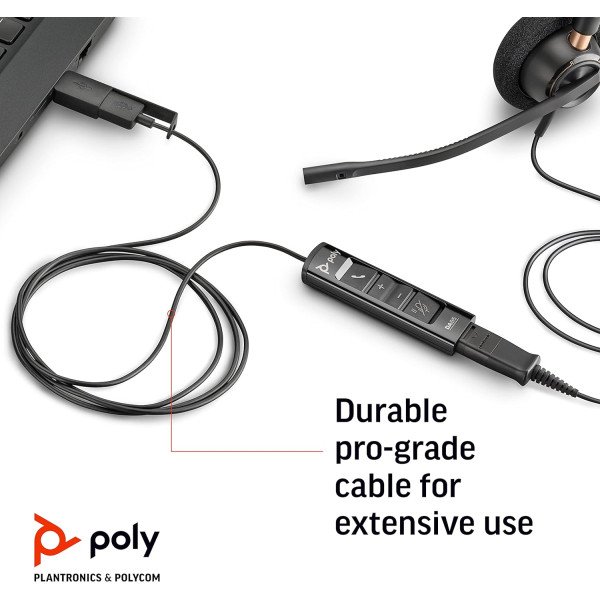 Poly Plantronics DA85 USB-A/USB-C Digital Headset Adapter
