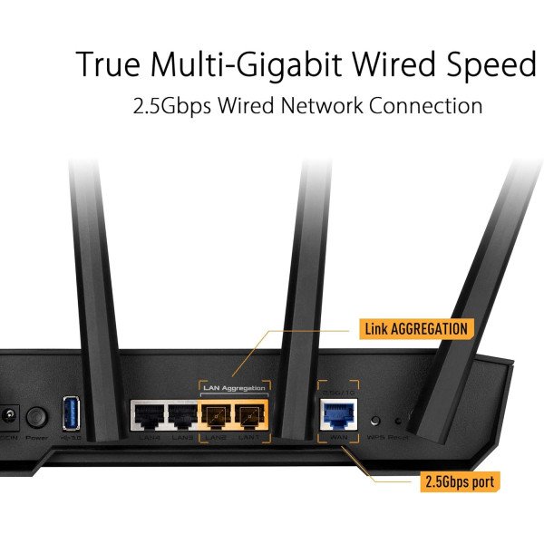 ASUS TUF Gaming AX3000 Dual Band WiFi 6 Extendable Gaming Router