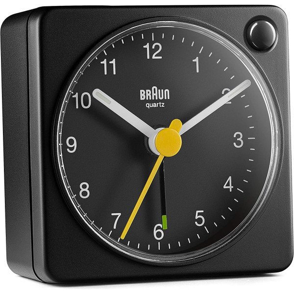 Braun BC02X Classic Analogue Travel Alarm Clock