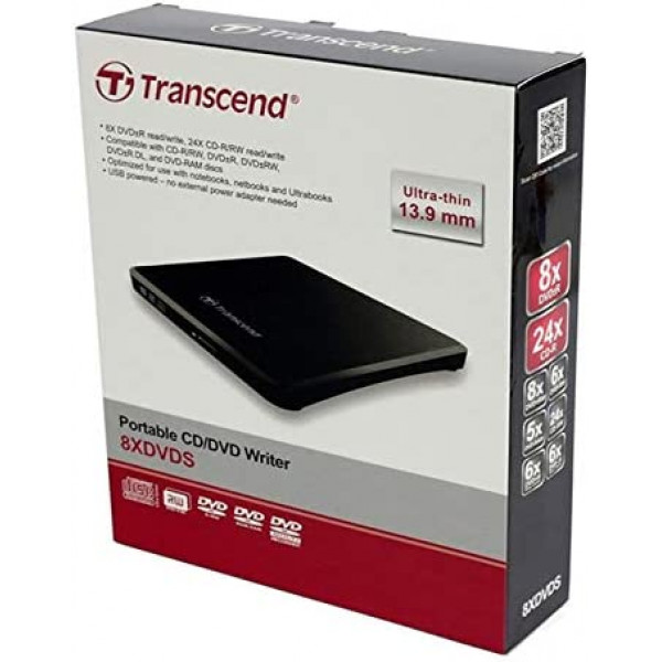 Transcend TS8XDVDS-K Extra Slim Portable DVD Writer Driver 