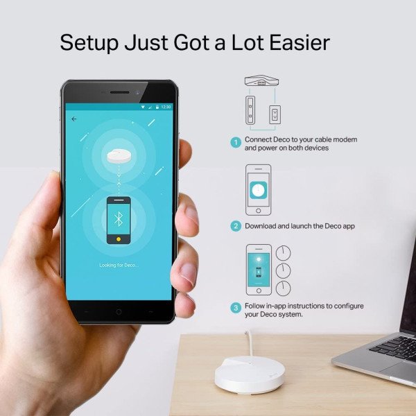 TP-LINK Deco M5 AC1300 Whole Home Mesh Wi-Fi System - 3-Pack
