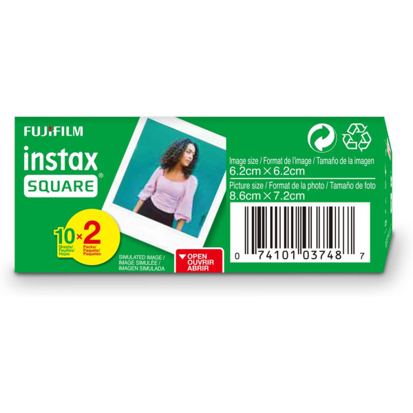 Fujifilm Instax Square Instant Film - 20 Pack