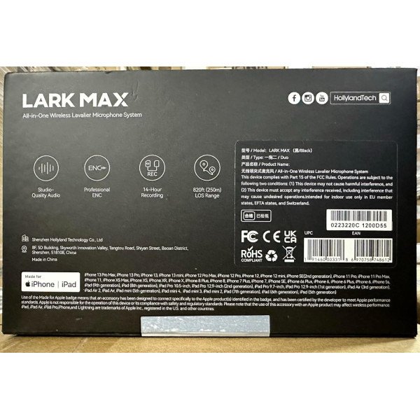 Hollyland LARK MAX Duo 2-Person Wireless Microphone