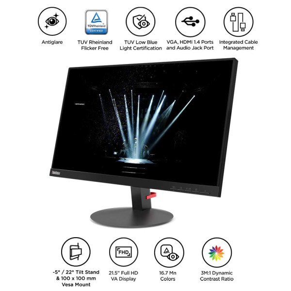 Lenovo Thinkvision S22e-19 21.5 inch Full HD Monitor