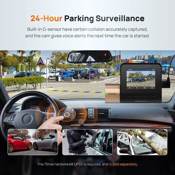70mai Dash Cam Lite 1080P Full HD