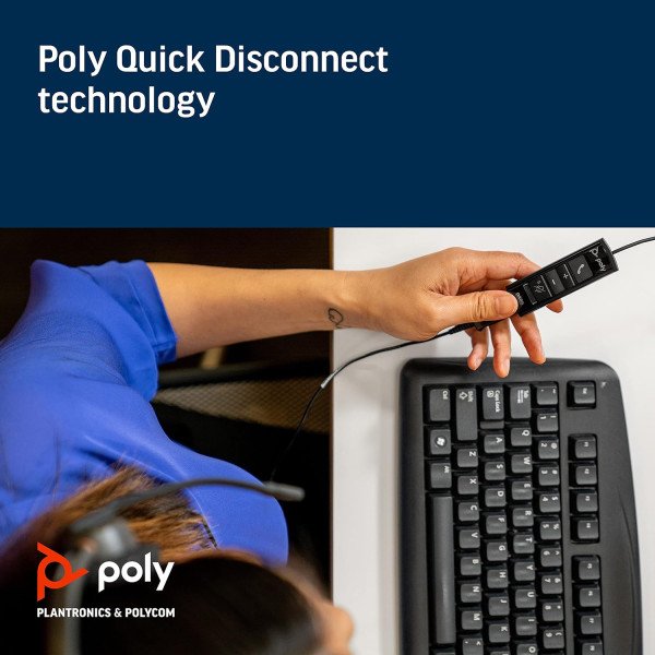 Poly Plantronics DA85 USB-A/USB-C Digital Headset Adapter