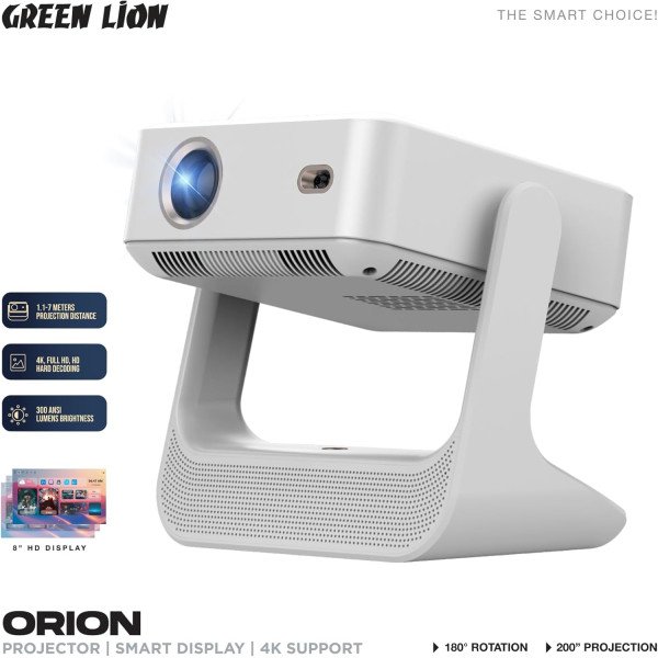 Green Lion Orion 4K Portable Smart Projector