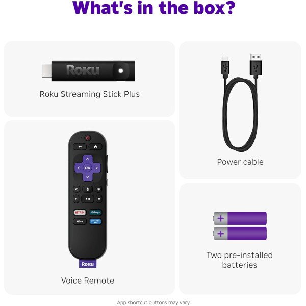 Roku Streaming Stick Plus 4K & HDR Roku Streaming Device