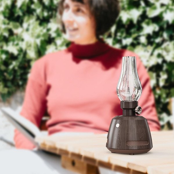 ZONSUSE Retro Bluetooth Speaker with LED Light