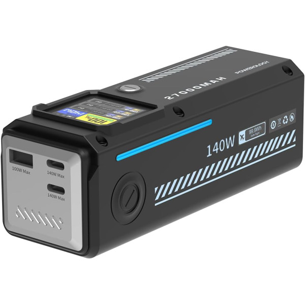 Powerology 27000mAh Smart Display Power Bank 140W