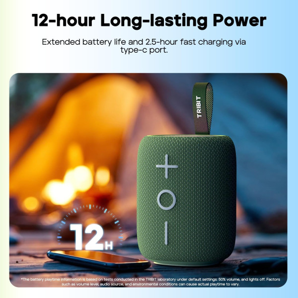TRIBIT StormBox Mini+ Portable Bluetooth Speaker 