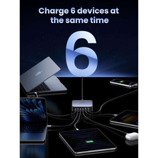 Ugreen GaN 200W Desktop Charger (6-Port) - CD271