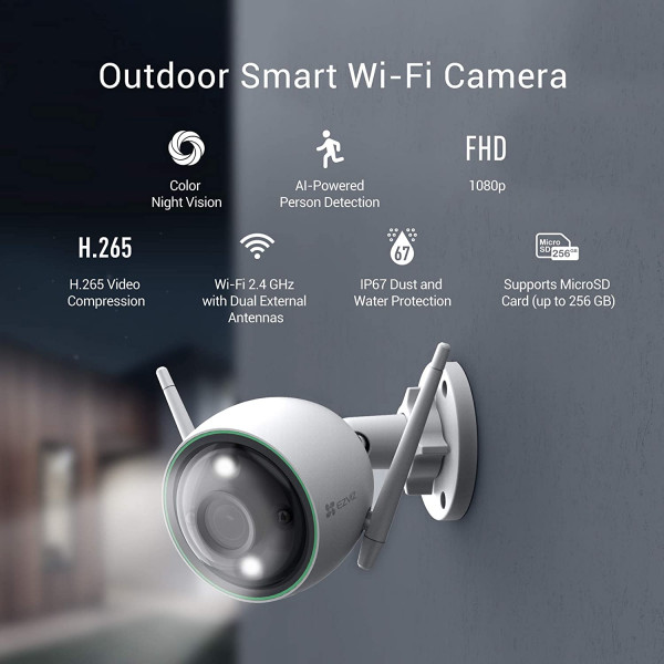 EZVIZ C3N Outdoor Smart Wi-Fi Security Camera 1080P