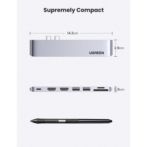 UGREEN USB C Hub Adapter 7 in 1 For Macbook Pro/Air