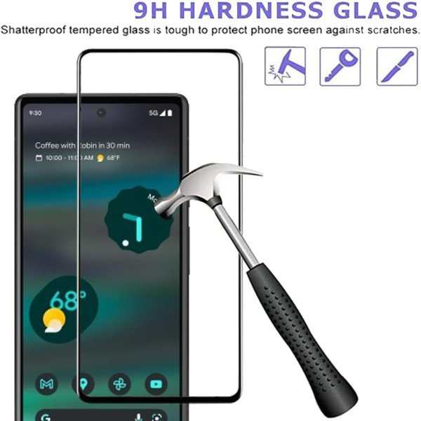 Google Pixel 8 3D Full Tempered Glass Screen Protector