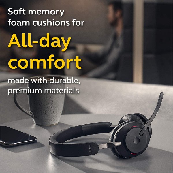 Jabra Evolve2 65 Stereo Wireless On-Ear Headset (Microsoft Teams, USB Type-C )