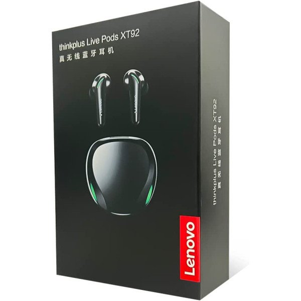 Lenovo XT92 Thinkplus Gaming Earbuds, Black