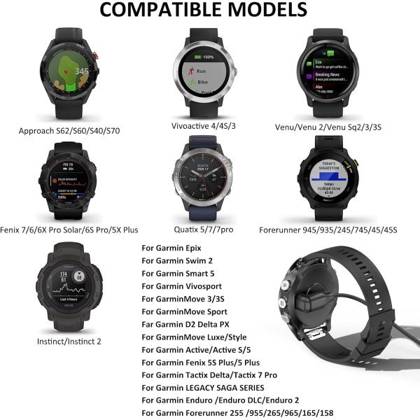 Garmin Fenix USB-C Charging Cable