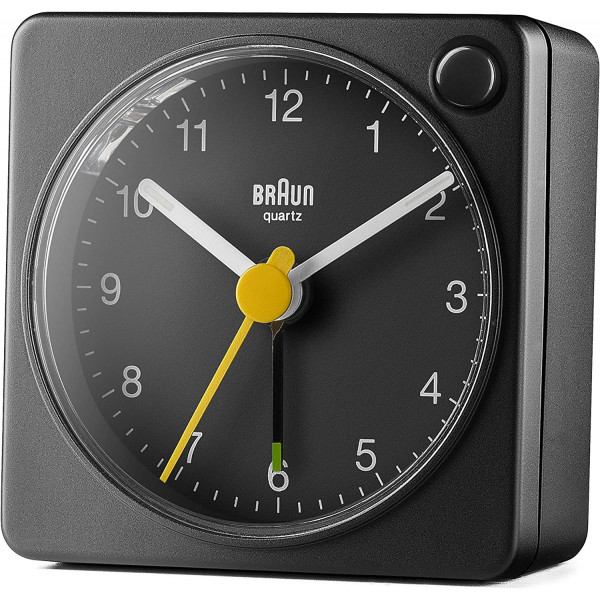 Braun BC02X Classic Analogue Travel Alarm Clock