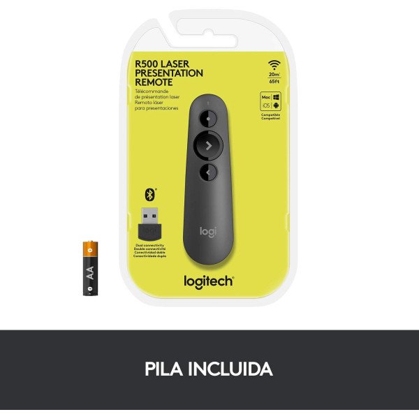 Logitech R500s Laser Pointer Presentation Remote