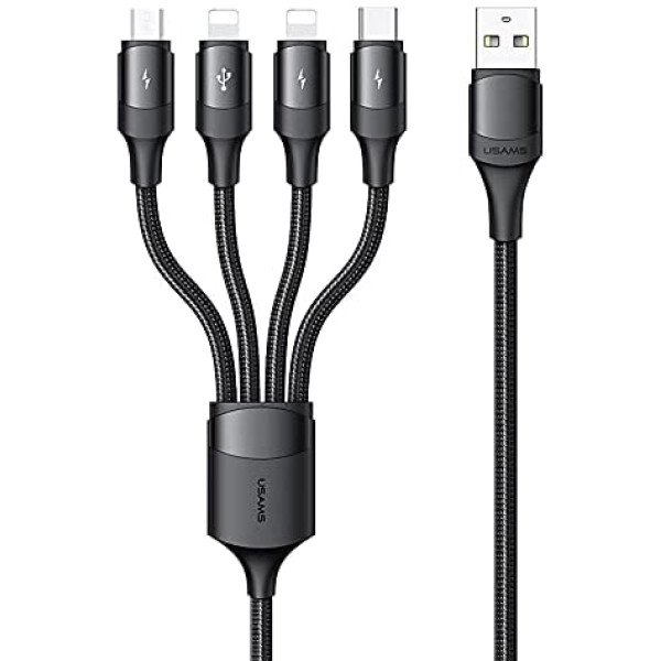 Câble Multi USB,6 en 1 [1.2M] Multi Chargeur USB Câble en Nylon