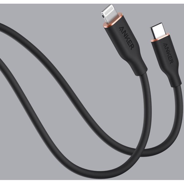 Anker PowerLine III Flow USB-C to Lightning Cable 0.9M (3-ft) - Black