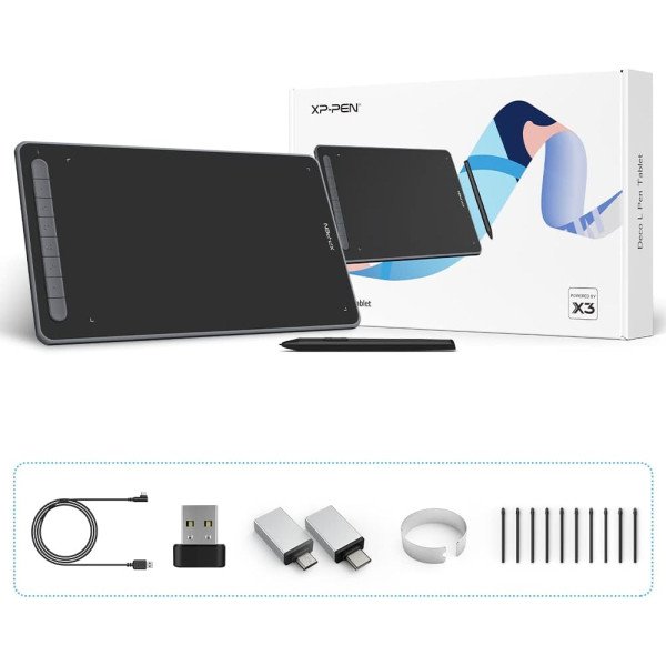 XP-PEN Deco LW Bluetooth Wireless Graphics Drawing Tablet