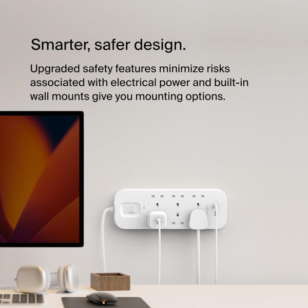Belkin Connect Surge Protector 6-outlet with USB-C and USB-A Ports 