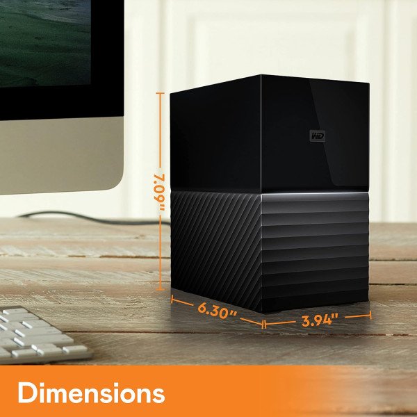 WD My Book Duo 16TB External Desktop RAID Hard Drive