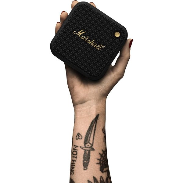 Marshall Willen Portable Bluetooth Speaker - Black & Brass 