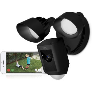 Ring Floodlight Cam Wired Pro Outdoor Wireless FHD Surveillance Camera 