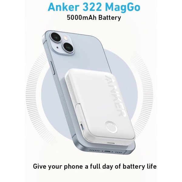 Anker Power Bank (MagGo), 5000mAh 7.5W Magnetic