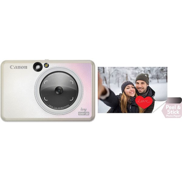 Canon Ivy CLIQ+2 Instant Film Camera - Iridescent White