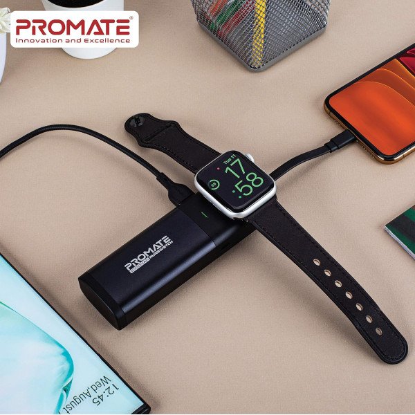 Promate Apple Watch Power Bank Charger 6700 mAh 