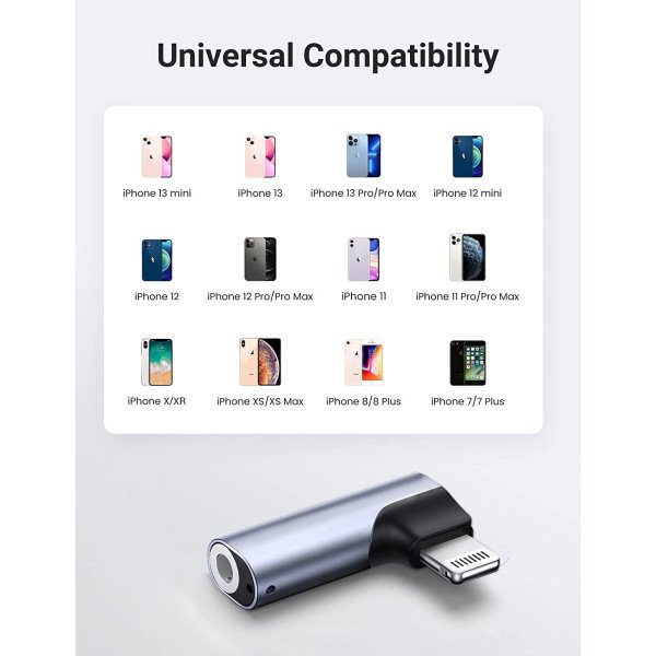 UGREEN Lightning to 3.5mm Jack Headphone Adapter 