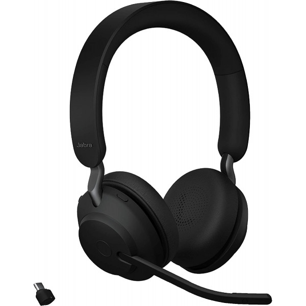 Jabra Evolve2 65 Stereo Wireless On-Ear Headset (Microsoft Teams, USB Type-C )