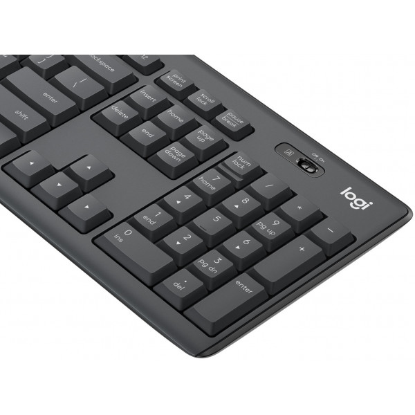 Logitech MK295 Full-size Wireless Membrane Keyboard and Mouse Bundle 