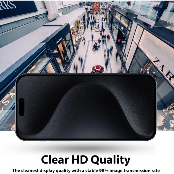 Anti-Glare Privacy Glass Screen Protector for iPhone 16 Pro Max