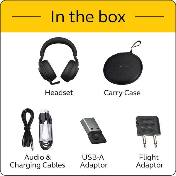 Jabra Evolve2 85 MS Wireless Headset USB C