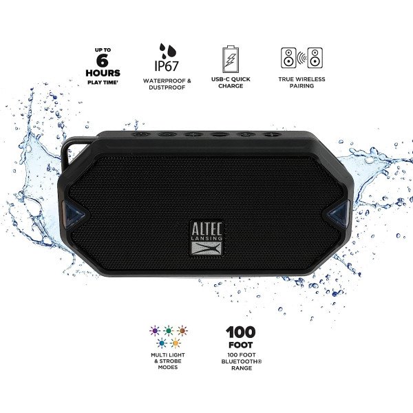 Altec Lansing HydraMini Wireless Bluetooth Speaker