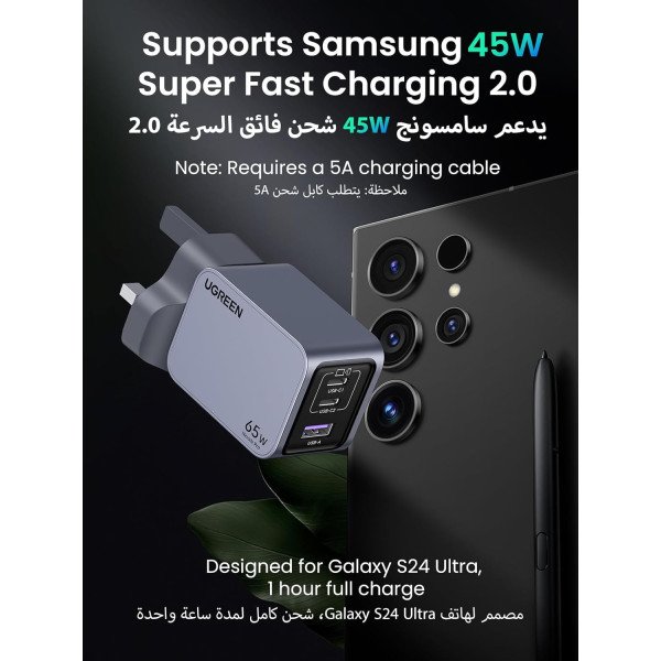 Ugreen Nexode Pro 65W 3-Port GaN Charger