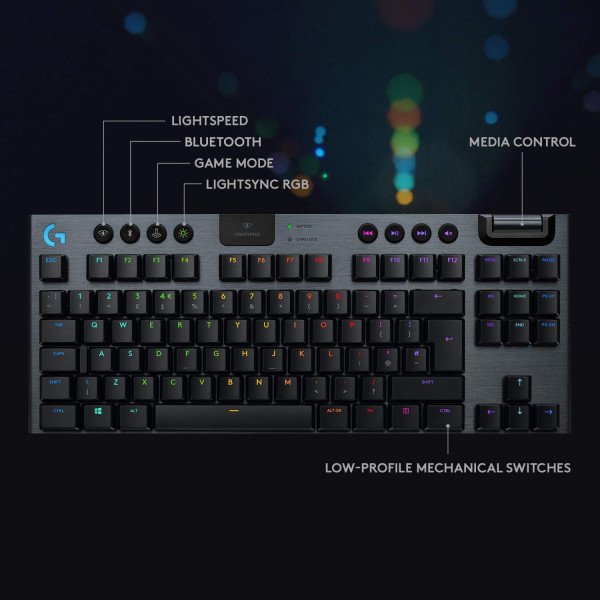 Logitech G915 TKL Tenkeyless LIGHTSPEED Wireless RGB Keyboard 