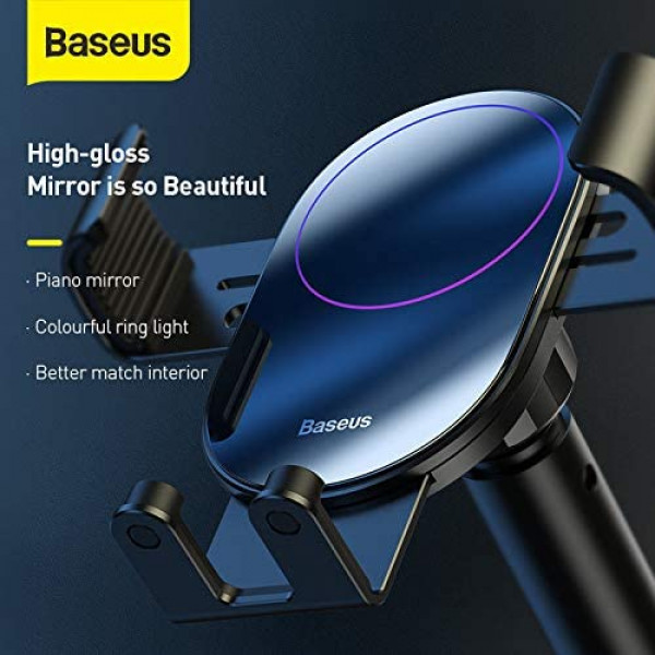 Baseus Simplism gravity car mount holder with suction base Black