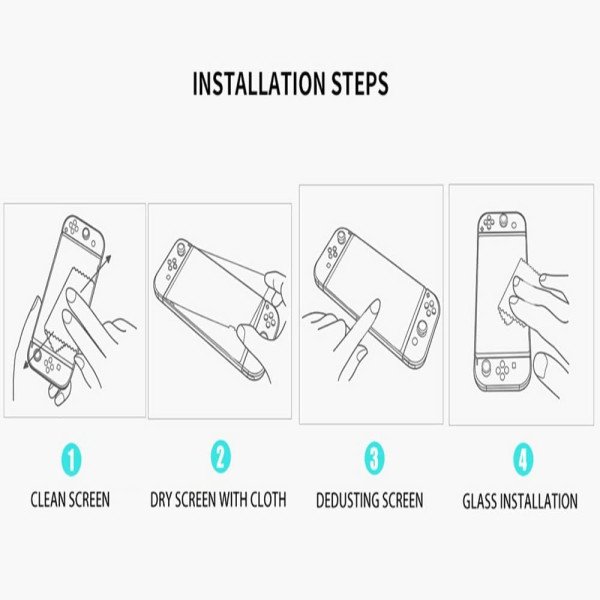 Nintendo Switch Oled Tempered Glass Screen Protector - 2 Pack