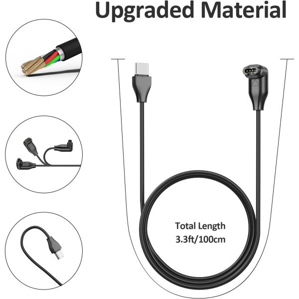 Garmin Fenix USB-C Charging Cable